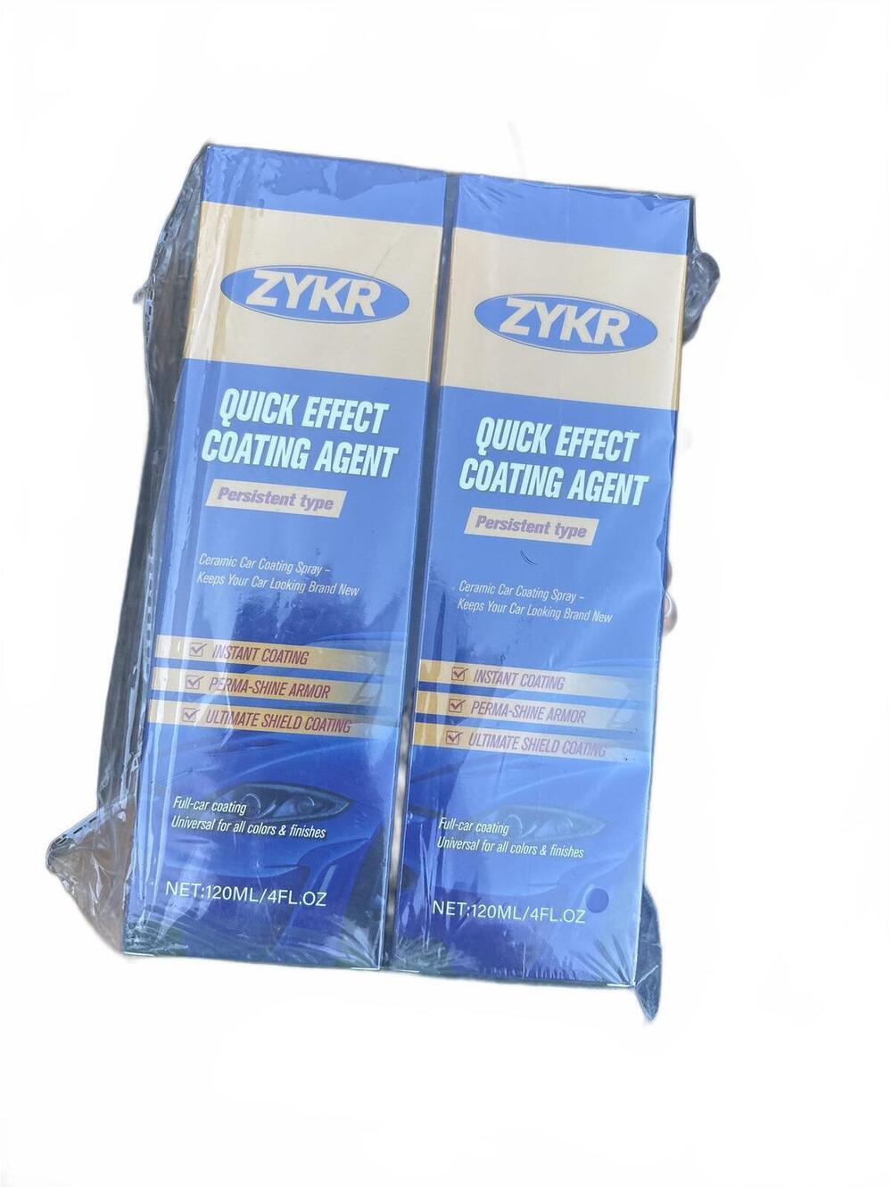 2x ZYKR Quick Effect Ceramic Car Coating Agent Spray 4 fl oz New Sealed